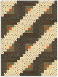 Moda Kansas Troubles Quilters Pre-cut 12 Block Log Cabin Quilt Kit - Autumn Prairie