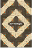 Moda Kansas Troubles Quilters Pre-cut 12 Block Log Cabin Quilt Kit - Autumn Prairie