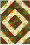 Kaufman Artisan Batik Pre-Cut 12-Block Log Cabin Quilt Kit - Autumn Skies - SUNRISE