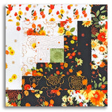 Kaufman Pre-Cut Log Cabin Table Runner Kit - Flowerhouse: Cascading Flowers