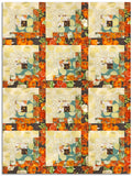 Kaufman Pre-Cut 12-Block Log Cabin Quilt Kit - Sweet Pumpkin Spice