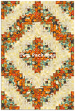 Kaufman Pre-Cut 12-Block Log Cabin Quilt Kit - Sweet Pumpkin Spice