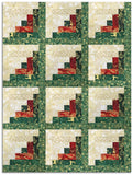 Kaufman Pre-Cut 12-Block Log Cabin Quilt Kit - Traditional Trimmings