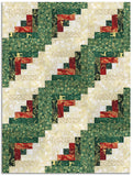 Kaufman Pre-Cut 12-Block Log Cabin Quilt Kit - Traditional Trimmings