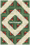 Kaufman Pre-Cut 12-Block Log Cabin Quilt Kit - Traditional Trimmings