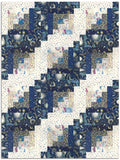 Makower Pre-Cut 12 Block Log Cabin Quilt Kit - Luna