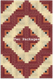 Moda Kansas Troubles Quilters Pre-cut 12 Block Log Cabin Quilt Kit - Daisy Lane - CARNATION