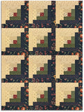 Moda Kansas Troubles Quilters Pre-cut 12 Block Log Cabin Quilt Kit - Daisy Lane - BLUEBELL