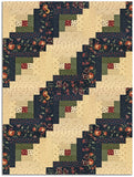 Moda Kansas Troubles Quilters Pre-cut 12 Block Log Cabin Quilt Kit - Daisy Lane - BLUEBELL