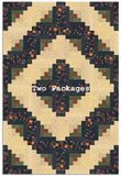 Moda Kansas Troubles Quilters Pre-cut 12 Block Log Cabin Quilt Kit - Daisy Lane - BLUEBELL