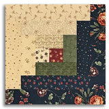 Moda Kansas Troubles Quilters Pre-cut 12 Block Log Cabin Quilt Kit - Daisy Lane - BLUEBELL