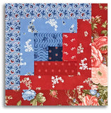 Moda  Pre-cut 12 Block Log Cabin Quilt Kit - Grand Haven - RED/BLUE