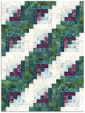 Northcott Pre-Cut 12 Block Log Cabin Quilt Kit - Digital Print - Midas Touch #2