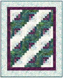 Northcott Pre-Cut 12 Block Log Cabin Quilt Kit - Digital Print - Midas Touch #2