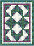 Northcott Pre-Cut 12 Block Log Cabin Quilt Kit - Digital Print - Midas Touch #2