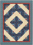 Moda  Pre-cut 12 Block Log Cabin Quilt Kit - Saddle Ranch - BANDANA