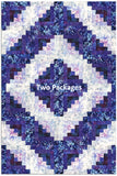 Hoffman Bali Batiks Pre-Cut 12 Block Log Cabin Quilt Kit - Electric Rose