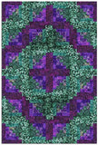 Hoffman Bali Batiks Pre-Cut 12 Block Log Cabin Quilt Kit - Crocus