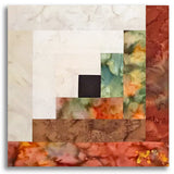 Hoffman Batik Scrappy Pre-Cut 12 Block Log Cabin Quilt Kit - Rogue Valley Autumn