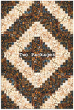 Hoffman Bali Batiks Pre-Cut 12 Block Log Cabin Quilt Kit - Autumn Sunsets - COOL