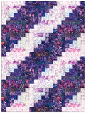 Hoffman Bali Batiks Pre-Cut 12 Block Log Cabin Quilt Kit - Sugar Plum