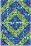 Free Spirit Kaffe Fassett Pre-cut 12 Block Log Cabin Quilt Kit - Blue/Green