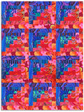 Free Spirit Kaffe Fassett Pre-cut 12 Block Log Cabin Quilt Kit - Red/Blue