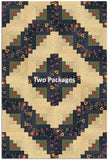 Moda Kansas Troubles Quilters Pre-cut 12 Block Log Cabin Quilt Kit - Daisy Lane - DAISY BLUE