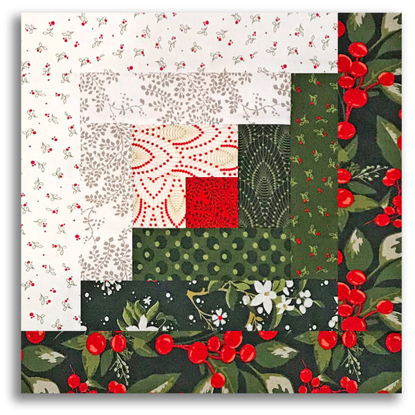 Moda  Pre-cut 12 Block Log Cabin Quilt Kit - Pine Valley