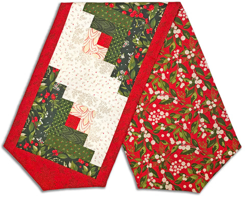 Moda Pre-Cut Log Cabin Table Runner Kit - Pine Valley