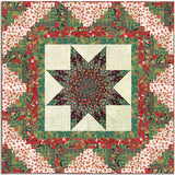 Jordan Fabrics Lone Star Wall Hanging Kit - Includes Pre-Cut Strips - Christmas Blossom - Christmas Joy