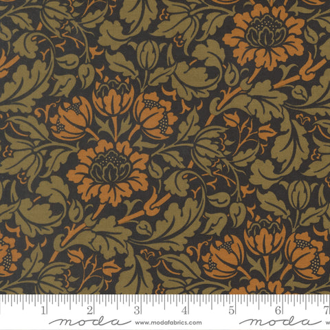 Moda Morris Muse 13384 15 Ebony Flowering Scroll By The Yard
