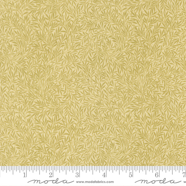 Moda Morris Muse 13387 11 Parchment Willow Leaf By The Yard