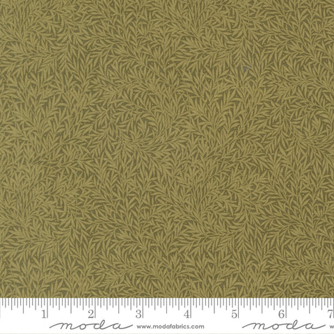 Moda Morris Muse 13387 12 Sage Willow Leaf By The Yard