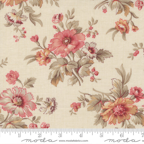 Moda - French General - Joie De Vivre 13981 11 Pearl Cosmos Floral By The Yard