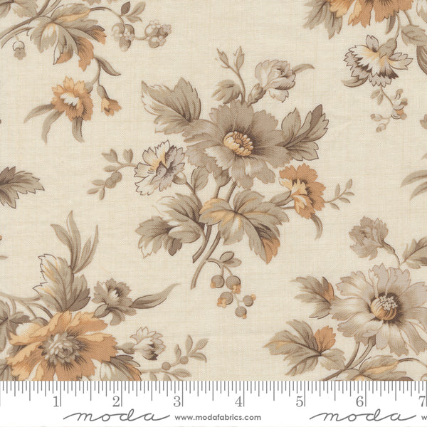 Moda - French General - Joie De Vivre 13981 12 Pearl Rouge Cosmos Floral By The Yard