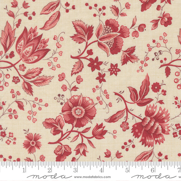 Moda - French General - Joie De Vivre 13982 11 Pearl Rural Jardin Floral By The Yard