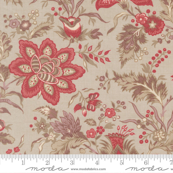 Moda - French General - Fleur De Paris 13990 14 Smoke Pivoine By The Yard