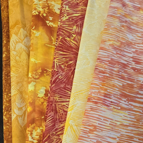 Matt's Mystery Bundles -  4.86 yards  - Batiks #13- Assorted Remnants