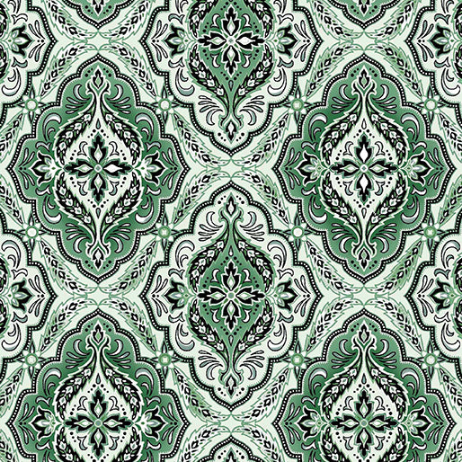 Benartex Winterberry Floral 14018P 04 Sage Winterberry Medallion By The Yard