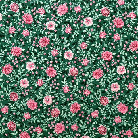 Benartex Winterberry Floral 14019P 44 Dark Green Winterberry Buds By The Yard