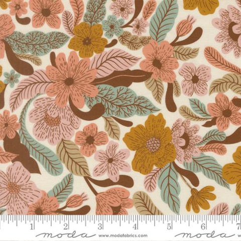 Moda Feather & Forest Bloom 14140 11 Cloud Wildflower Whispers By The Yard