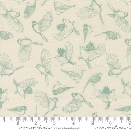 Moda Feather & Forest Bloom 14143 11 Cloud Flock Of Feathers By The Yard
