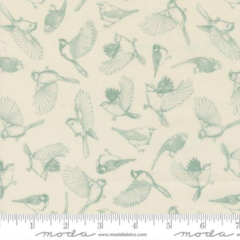 Moda Feather & Forest Bloom 14143 11 Cloud Flock Of Feathers By The Yard