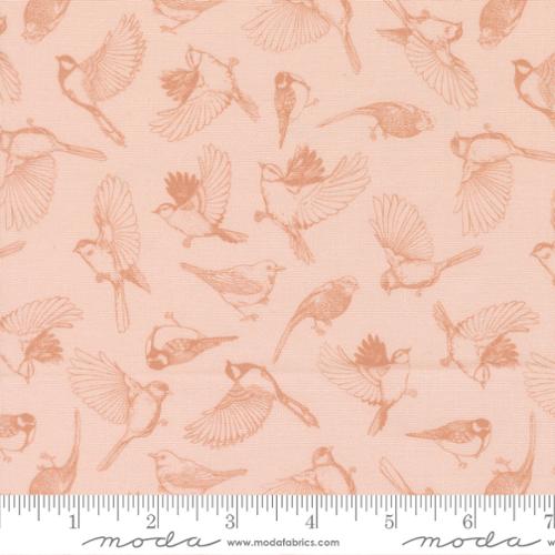 Moda Feather & Forest Bloom 14143 12 Petal Flock Of Feathers By The Yard