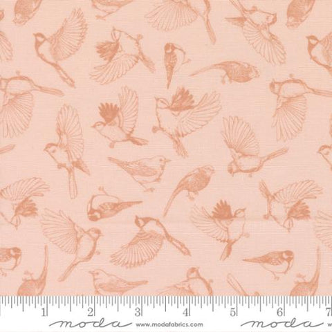 Moda Feather & Forest Bloom 14143 12 Petal Flock Of Feathers By The Yard