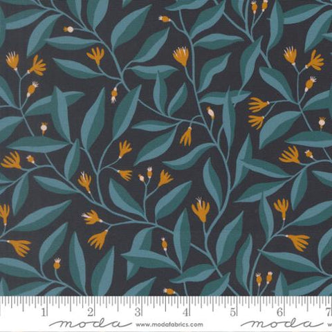 Moda Feather & Forest Bloom 14144 19 Midnight Foliage Sprouts By The Yard