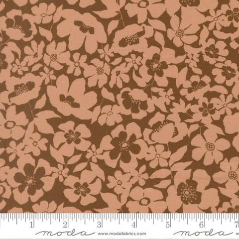 Moda Feather & Forest Bloom 14146 15 Walnut Floral Fusion By The Yard