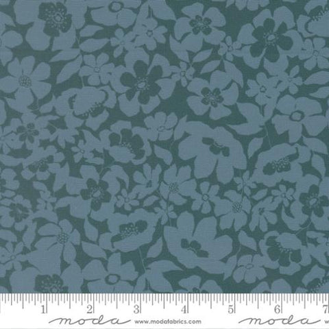 Moda Feather & Forest Bloom 14146 18 Azure Floral Fusion By The Yard