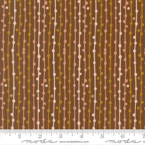 Moda Feather & Forest Bloom 14148 15 Walnut String Of Pearls By The Yard